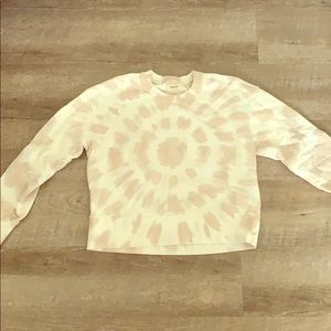 Madewell tie-dye cropped sweatshirt medium used